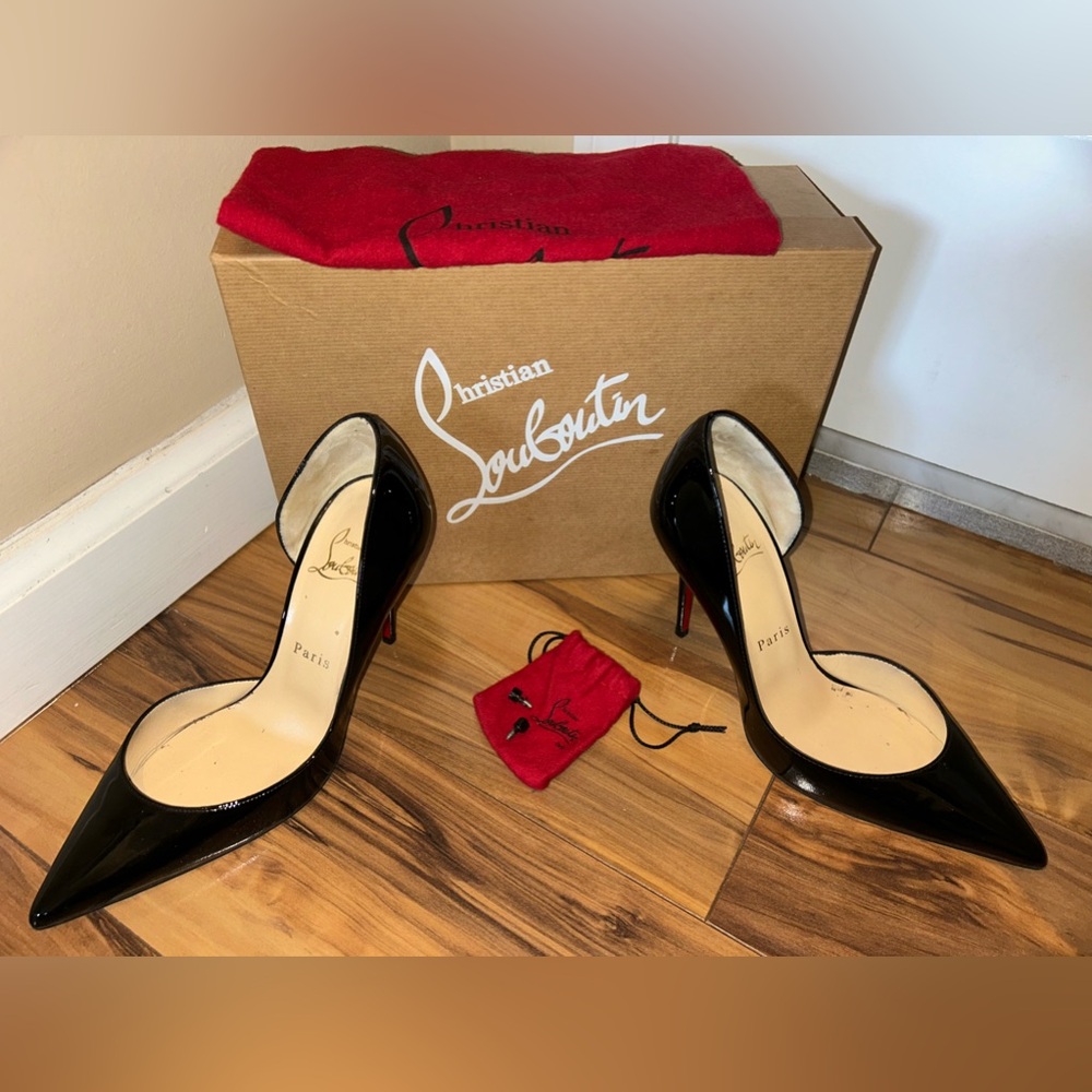 Christian Louboutin IRIZA 100 patent black